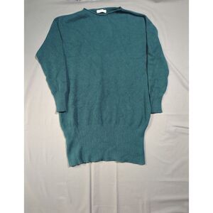 Alexandre Laurent Paris Womens Long Sleeve Long Sweater Green Italy Made Size L?